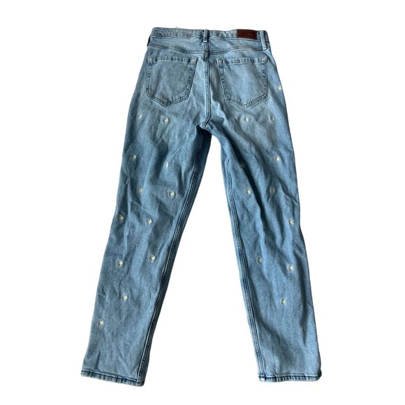 HOLLISTER Daisy Embroidered Straight Leg Jeans Sz 27 - Picture 5 of 8